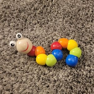 Wooden twisty caterpillars NWT